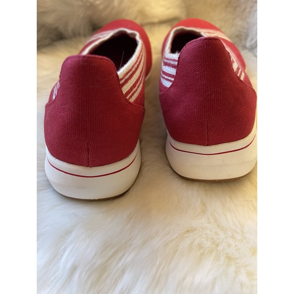 Clarks Cloudsteppers Red & White BreezeSky Air Women's Slip On 11 NWOB - Picture 8 of 11